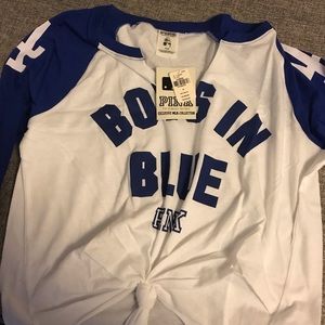 Victoria Secret Pink Dodgers shirt size medium.